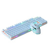 Mix Color Backlit Wired 104 Key Mechanical Gaming Keyboard and Mouse Combo Ergonomic USB