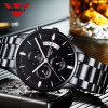 NIBOSI Mens Watches Top Brand Luxury Fashion Quartz Watch Men Sport Stainless Steel Waterproof Chronograph Wristwatches for Men