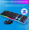 10Pcs RGB Gaming Keyboard Gamer Keyboard And Mouse Kit Ergonomic Wired Mechanical Keyboard + Mouse Combo 104 Key