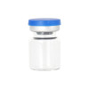 3ml Clear Glass Vials-1 Dram Clear Glass Headspace Vials with Plastic-Aluminum Flip Caps and Rubber Stoppers(100 Pack)
