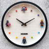 DIY Assembled Blocks Wall Clock Compatible with Lego Blocks