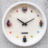 DIY Assembled Blocks Wall Clock Compatible with Lego Blocks