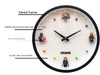 DIY Assembled Blocks Wall Clock Compatible with Lego Blocks