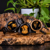 BOBO BIRD Mens Watches Wooden Watch Blue Ink Resin Men Women Quartz Couple Wristwatch Reloj Hombre Timepiece Unique Gift