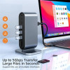 CERASTES NEW USB C HUB Type C to Multi 4KHD RJ45 VGA 4 USB 3.0 PD Power Adapter Docking Station for MacBooks Laptop Hub