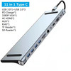 CERASTES NEW USB C HUB Type C to Multi 4KHD RJ45 VGA 4 USB 3.0 PD Power Adapter Docking Station for MacBooks Laptop Hub
