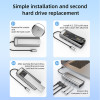 6 in 1 M.2 SSD HUB USB C Dock Station with Disk Storage Function USB 3.0 Type C to HDMI-Compatible Laptop For Macbook Laptop Pc