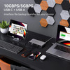 Minisopuru Laptop Docking Station with USB C Quad Display 15 in 1 Docking Station for MacBook Pro Air Windows 10Gbps USB HUB