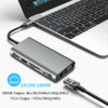 20pc 10 11 in 1 Type C to HDMI VGA PD RJ45 100M Gigabit Multiport Laptop Docking Station Type-C USB 3.0 Hub Expansion dock Adapt