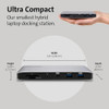 Kensington Thunderbolt 3 Docking Station SD2480T USB-C Video 8K/Dual 4K Hybrid Nano Dock with 60W PD for Windows/macOS K38410