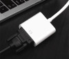 500Pcs Mini DP to VGA Adapter 1080p Display Port to VGA cable Male to VGA Female Converter Adapter For Projector DTV TV Laptop