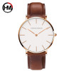 Men Watch Hannah Martin Top Brand Luxury Leather Quartz Wristwatches Men's Business Watch Casual Clock For Men Relogio Masculino