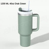 1200ml 40oz Thermos Cups with Straw Travel Mug with Handle In-Car Vacuum Car Thermos Coffee Cup Double Layer Travel Water Mug