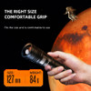 SUPERFIRE A12 LED Flashlight Ultra Powerful Zoom EDC Torch USB-C Rechargeable Portable Emergency for Camping Fishing Lanternt