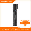 SUPERFIRE GTS6 7W Mini EDC LED Flashlight 5 Modes USB-C Rechargeable Built in 18650 Battery Ultra Bright Torch Camping Lantern