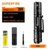 SUPERFIRE MI80 EDC bright Led Flashlight 18650 Battery USB C Torch Camping Fishing Lantern 500LM Best Choice outdoor Flash Light