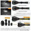 UniqueFire 1508 T38 T50 T67 T75 IR 940nm Hunting LED Flashlight Night Vision Light Invisible Infrared illuminator Lamp Torch