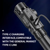 SUPERFIRE J05 Multifunctional LED Flashlights Aluminum Alloy Torch Light Rechargeable for Camping Emergency Fishing UV Lamp