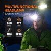 SUPERFIRE TH04 Super Bright Head Flashlight 18650 Headlamp USB-C Rechargeable Work Light with Magnet Tail Torch Camping Lantern SUPERFIRE TH04 Super Bright Head Flashlight 18650 Headlamp USB-C Rechargeable Work Light with Magnet Tail Torch Camping Lantern