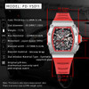 PAGANI DESIGN 2023 New 40MM Barrel Hollow Fashion Casual Men's Quartz Watches Sapphire Glass Quartz Watches Chronograph Clock