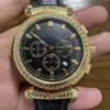Men's Top Luxury Brand AAA Grandmaster Chime Double Face Wrist Watch Belt Quartz Movement Men's Retro Casual Watch With Gift Box