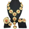 Hot Selling Brazilian Dubai Italian Gold Plated Jewelry African Women's Wedding Party Banquet Jewelry Sets FHK14034