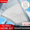 Sun Shades Glass Roof Sunshade For Tesla Model 3 Y 