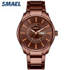 SMAEL Luxury Watch For Men Gold Business Stainless Steel Dress Watches Waterproof Quartz Watch with Date Display 9020