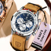 POEDAGAR Luxury Man Watch High Quality Waterproof Chronograph Luminous Men's Wristwatch Leather Men Quartz Watches Casual Clock