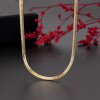 New in Gold 18 k 18/20/22/24 Inch 4MM Blade Men ​Women's Chain Necklace Luxury Designer Jewelry Free Shipping GaaBou Jewellery
