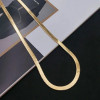 New in Gold 18 k 18/20/22/24 Inch 4MM Blade Men ​Women's Chain Necklace Luxury Designer Jewelry Free Shipping GaaBou Jewellery
