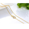 HOYON Real Gold Jewelry 14k Coating Chain Necklace For Women Clavicle Chain Collar Birthday Gift Water Snake Bone Neck Collares