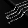 3MM5MM7MM Cuban Link Chain Stainless Steel Necklace Waterproof 18 K Gold Plated Punk Men Women Jewelry DIY Accessories USENSET