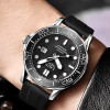 LIGE Men Watch Business Date Watch for Men Luxury Sport Quartz Watches Waterproof Luminous Silicone Wristwatch Relogio Masculino