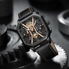 NEKTOM 2022 Luxury Square Quartz  Man Watch Waterproof Leather Strap Sport Watch Fashion Waterproof Quartz Wristwatch