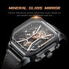 NEKTOM 2022 Luxury Square Quartz  Man Watch Waterproof Leather Strap Sport Watch Fashion Waterproof Quartz Wristwatch