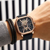 NEKTOM 2022 Luxury Square Quartz  Man Watch Waterproof Leather Strap Sport Watch Fashion Waterproof Quartz Wristwatch