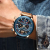 LIGE Fashion Watch Man Luxury Chronograph Sport Mens Watches Quartz Wristwatches Leather Male Waterproof Clock Relogio Masculino