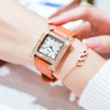 Leather Fashion Quartz Wristwatches Elegant Hand Clock For Women Unique Design Luxury Ladies Watch