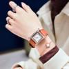 Leather Fashion Quartz Wristwatches Elegant Hand Clock For Women Unique Design Luxury Ladies Watch