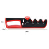Kitchen Facilitative Sharpener Tool Angle Adjustable Five In One Knife Sharpener Black Red Professional