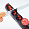 Kitchen Facilitative Sharpener Tool Angle Adjustable Five In One Knife Sharpener Black Red Professional