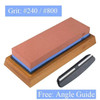 400 1000 3000 Grit Double-sided Sharpening Stone Base Angle Guide Set Kitchen Knife Sharpener Grinding Whetstone Apex Egde Blade