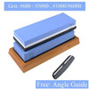 400 1000 3000 Grit Double-sided Sharpening Stone Base Angle Guide Set Kitchen Knife Sharpener Grinding Whetstone Apex Egde Blade