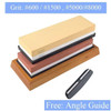 400 1000 3000 Grit Double-sided Sharpening Stone Base Angle Guide Set Kitchen Knife Sharpener Grinding Whetstone Apex Egde Blade