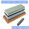 400 1000 3000 Grit Double-sided Sharpening Stone Base Angle Guide Set Kitchen Knife Sharpener Grinding Whetstone Apex Egde Blade