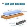 Knife Sharpener Whetstone Dual Side Kitchen Sharpening Stone Grindstone Oilstone 240 400 600 800 1000 6000 Grit Honing Set