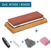 Knife Sharpener Whetstone Dual Side Kitchen Sharpening Stone Grindstone Oilstone 240 400 600 800 1000 6000 Grit Honing Set