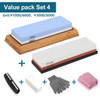 Knife Sharpener Whetstone Dual Side Kitchen Sharpening Stone Grindstone Oilstone 240 400 600 800 1000 6000 Grit Honing Set