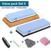 Knife Sharpener Whetstone Dual Side Kitchen Sharpening Stone Grindstone Oilstone 240 400 600 800 1000 6000 Grit Honing Set